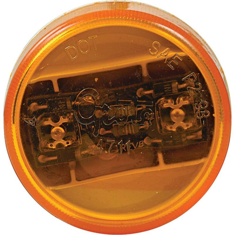 2" Amber LED Clearance Marker Light, Round, 12V, SuperNova Series