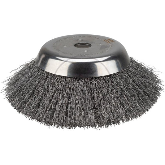 180mm Steel Wire Brush for Brushcutters, 25.4mm Hole, High Speed