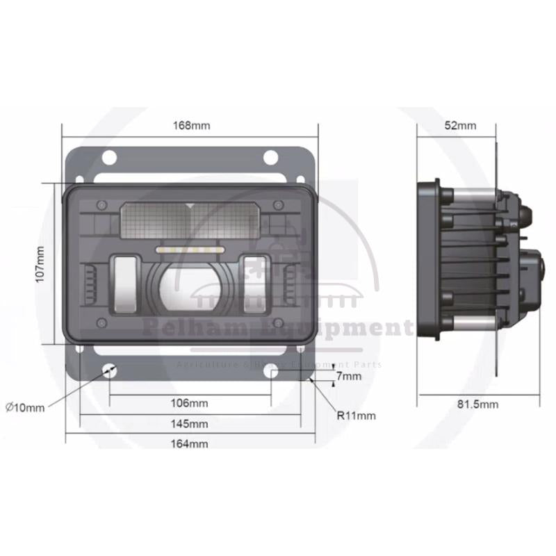 Granit 12264576 | LED Main Headlight 46015 45960 Rectangular H4 Full ...