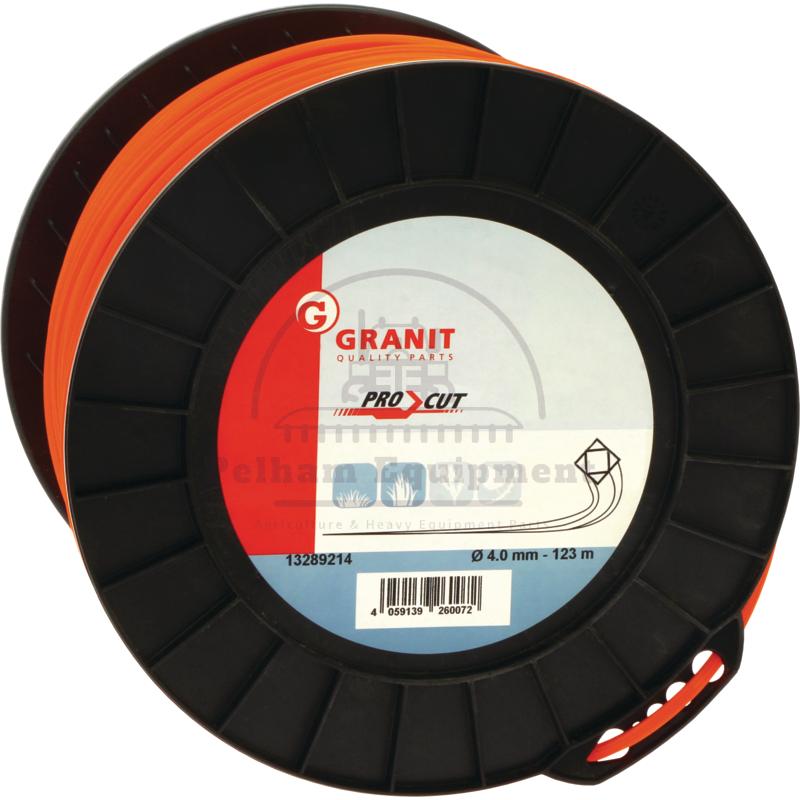 Pro Cut Nylon Cord 4.0mm Square Profile 123m Roll - High Quality & Durable