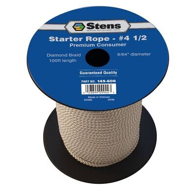 100' Diamond Braid Starter Rope for 2-Cycle & 4-Cycle Engines, Heavy-Duty
