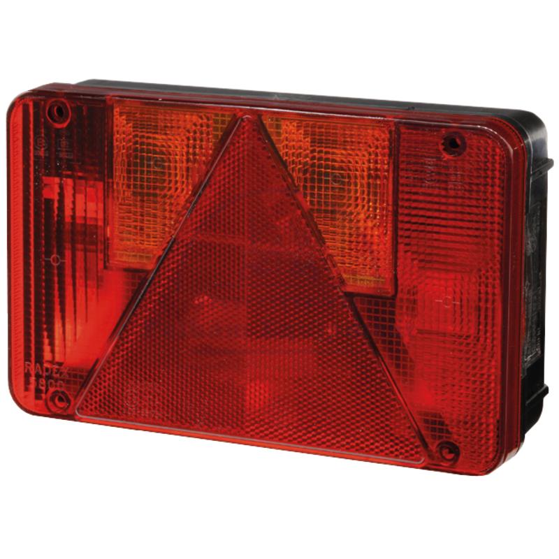 Radex 5800 Left Rear Light 12V Square 217x140x60mm Indicator Reflector