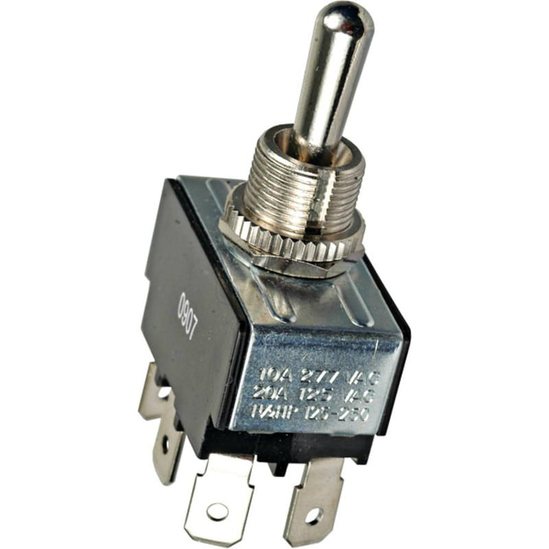 Toggle Switch On-Off-On DPDT 12V 20A 6 Blade Terminals 3 Positions