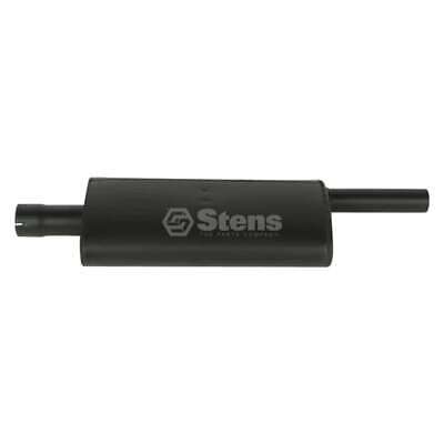 Muffler Oval Aluminum 24" Length 2.5" Inlet/Outlet Vertical Type