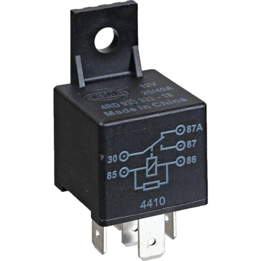 12V 20/40A Mini Relay SPDT Continuous Duty 5 Terminals with Mounting Bracket