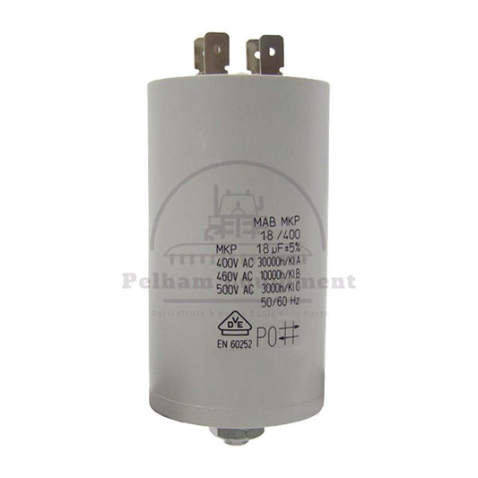 18??F Capacitor for AC Motors M8 Thread 40x70mm Blade Terminal