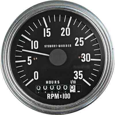 Tachometer/Hourmeter 0-3500 RPM, 3 3/8