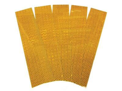 Amber Reflective Tape 2" x 9" (5 pcs) - High Visibility Safety Marking