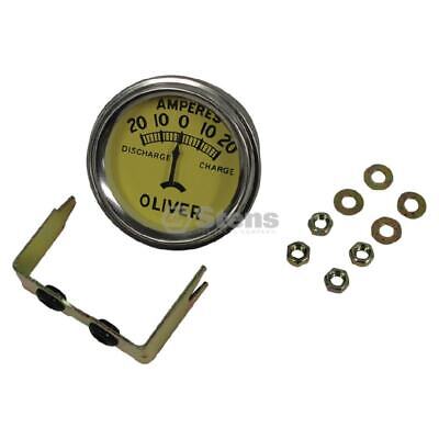 Amp Gauge 12V 20A Chrome Bezel -20 to 20 Fits Oliver Models 440 66 660 77 88