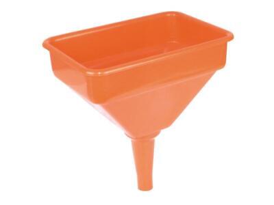 Orange Fuel Funnel with Filter - 280mm Length, 190mm Width, Prevents Water