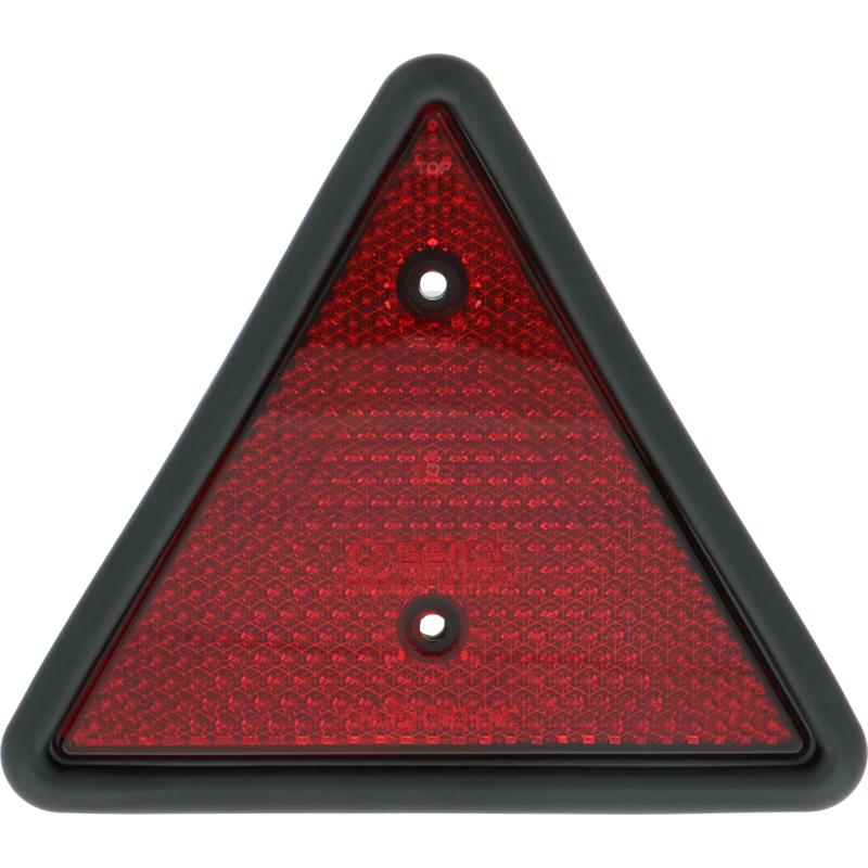 Red Triangular Reflector 165mm x 176mm Bolted 156mm Height