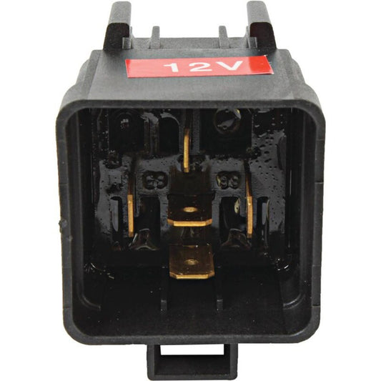 12V Power Relay with Mounting Bracket, 5 Terminals, 30A/40A Rating