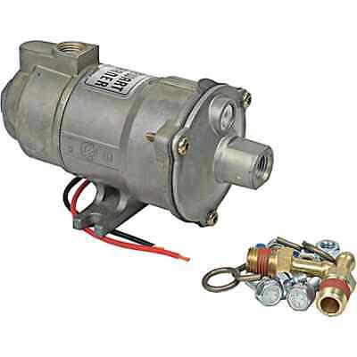 12V Electric Fuel Pump - Cylindrical Solid State - Includes Fittings & Valve