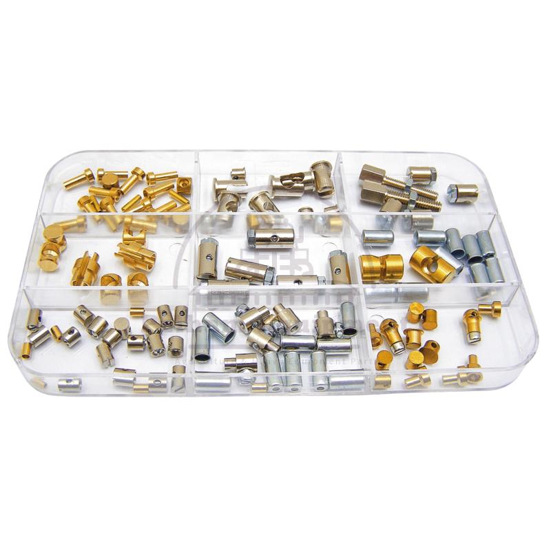 Threaded Nipple & Bowden Cable Assortment - 122 pcs
