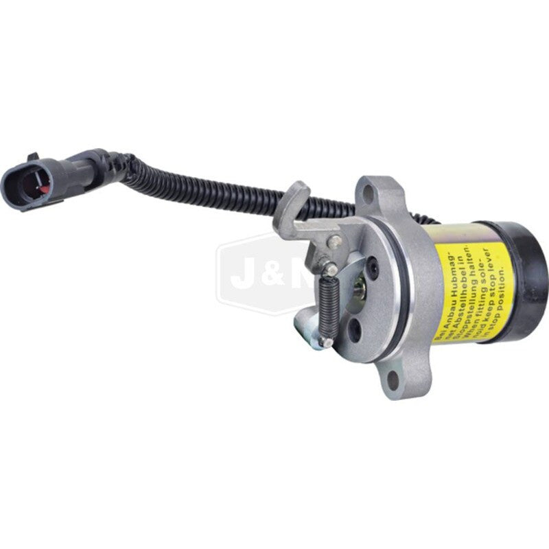 12V Shutdown Solenoid for Deutz FSS0078, 0410-3808, New, 2 Terminals