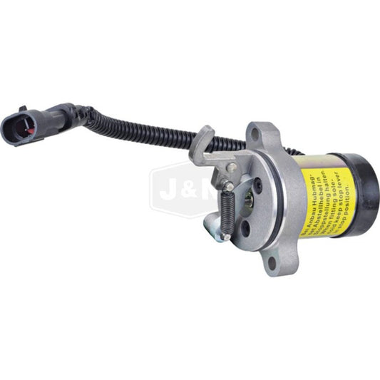 12V Shutdown Solenoid for Deutz FSS0078, 0410-3808, New, 2 Terminals