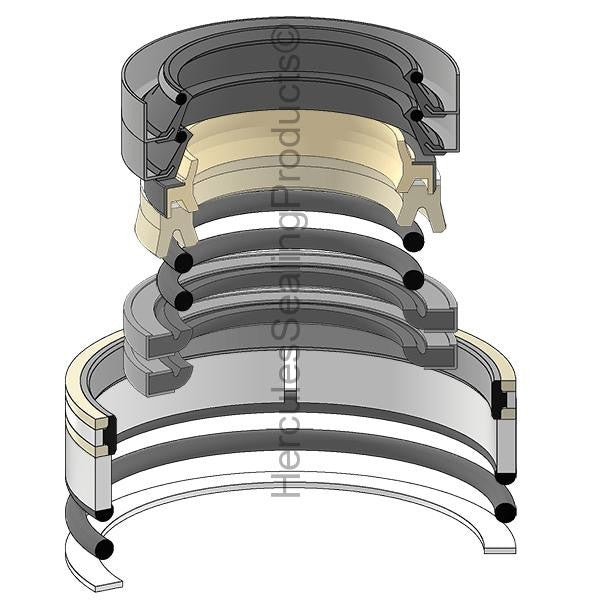 Boom Swing Seal Kit for Komatsu PC55MR-3/5 Excavators, 50mm Rod, 95mm Bore