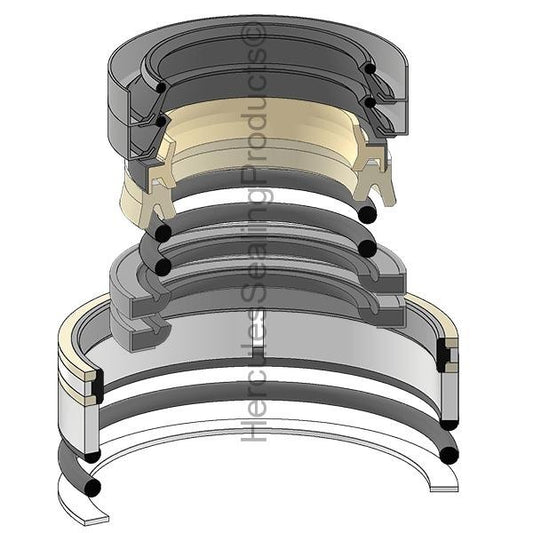 Boom Swing Seal Kit for Komatsu PC55MR-3/5 Excavators, 50mm Rod, 95mm Bore