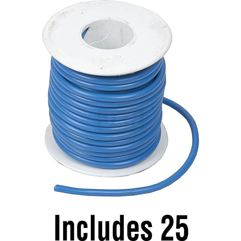 12GA Blue Primary Wire 25' Length, PVC Insulation, SAE J1128 Certified