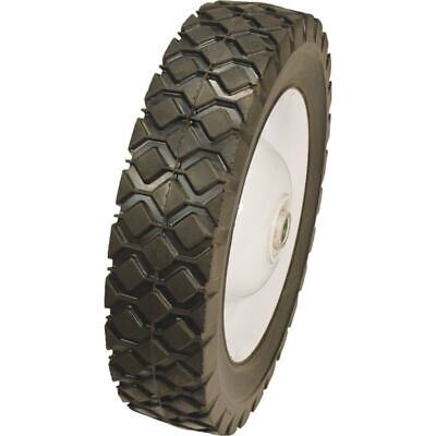 8" x 1.75" Steel Wheel with Diamond Tread & 7/16" Bore, 1.625" Hub Offset