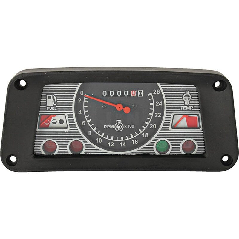 Multi-Gauge Panel Gauge Cluster for Ford/New Holland - Lighted, Black Bezel