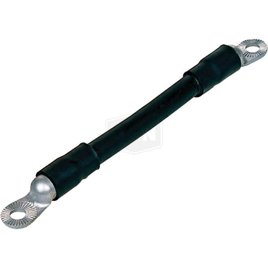 Battery Cable 8.5" 2/0 Black Harness with 3/8" Terminals - Pre-Made