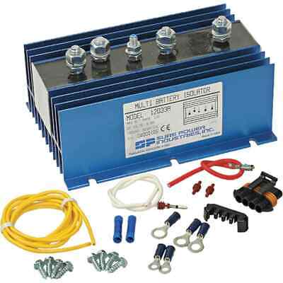 120A Power Isolator for 3 Battery Banks, 1 Input, 6-50V, Compact Design