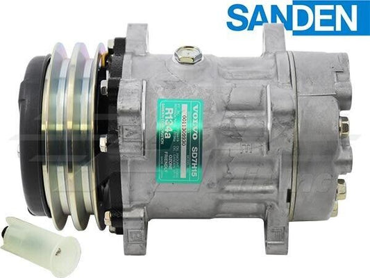 11104419 New OEM Sanden Compressor Fits Volvo Wheel Loaders - 1 Year Warranty