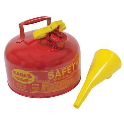 2 Gallon Metal Safety Fuel Can with Funnel - OSHA Compliant, UL Listed