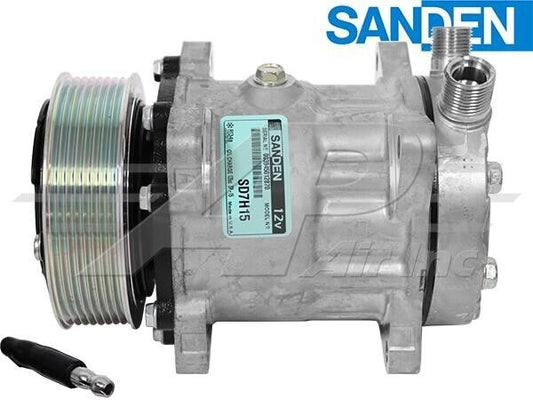 87709786 OEM Sanden Compressor Fits Case & New Holland TM & MXM Series Tractors