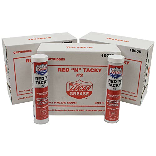 Stens 051-504-CAN Lucas Oil Red N Tacky Grease, Thirty 14 oz. Tubes, case, 30