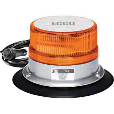 Amber LED Beacon Light with 15 Flash Patterns, Magnetic Mount, 12-24V