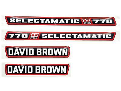 Decal for David Brown 770 Selectamatic - Fits Multiple Part Numbers