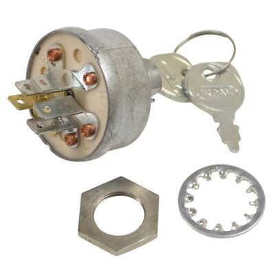 Ignition Switch for Various Lawn Mowers & Equipment, 3 Positions, 5 Terminals