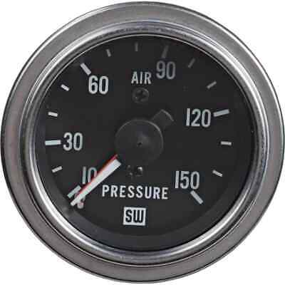 Air Pressure Gauge 10-150 PSI Dual Lighted Chrome Bezel 2 1/16"