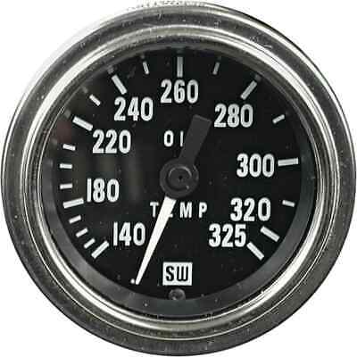 Oil Temperature Gauge 2 1/16" Mech Lighted 140-325ï¿½F Chrome Bezel