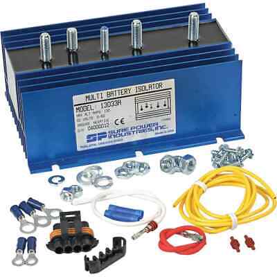 130A Power Isolator for 3 Battery Banks, 1 Input, 6-50V, Compact Design