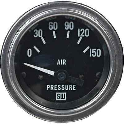 Air Pressure Gauge 0-150 PSI Lighted 2 1/16" Chrome Bezel with Bracket