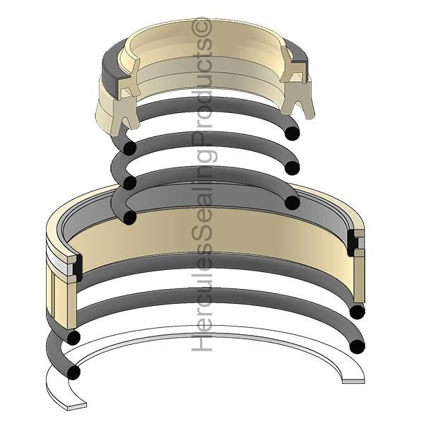 Bucket Cylinder Seal Kit for Komatsu PC35MR-5 Excavator 35mm Rod 70mm Bore