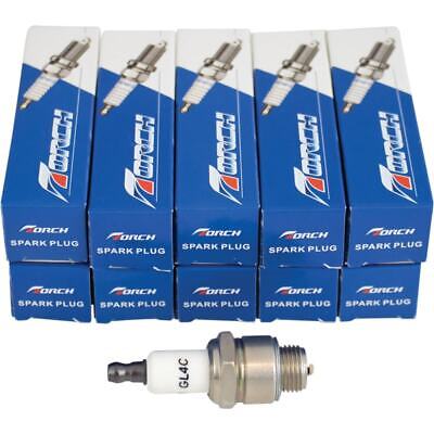 10 Pack Standard Torch Spark Plugs GL4C Compatible with J17LM J19LM B2LM