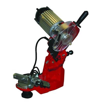 Chain Grinder with 3 Grinding Wheels, Manual Vise, 120V Motor, Bench Mount