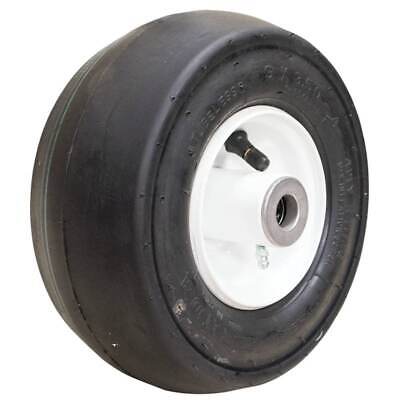 9x3.50-4 Zero-Flat Wheel Assembly, Smooth Tread, Foam Filled, 3/4" Bore