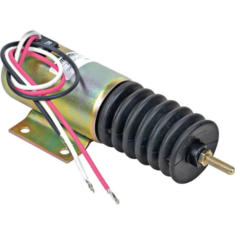 Pull Solenoid Throttle Control Kit 12V New Flat Mount 3 Terminals