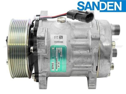 84058795 New OEM Sanden Compressor Fits Case New Holland Telehandlers, Combines