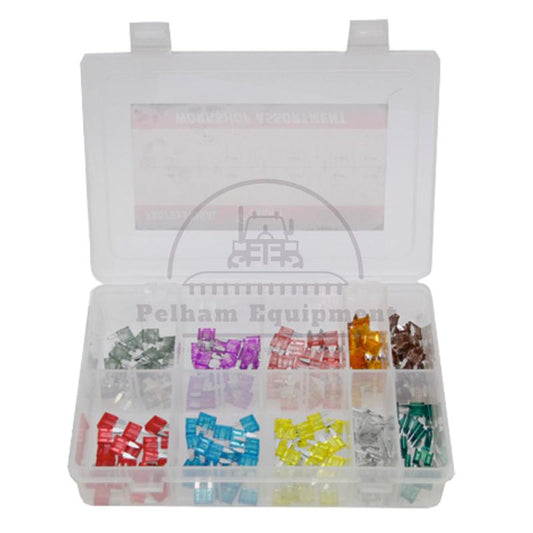 200-Piece Mini Blade Fuse Assortment 2A-30A for Auto Electrical Systems