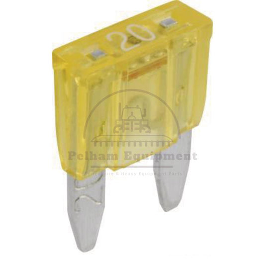 10x 20A Yellow Blade Fuses with Warning Light, 32V, Mini, Granit, Pack of 10