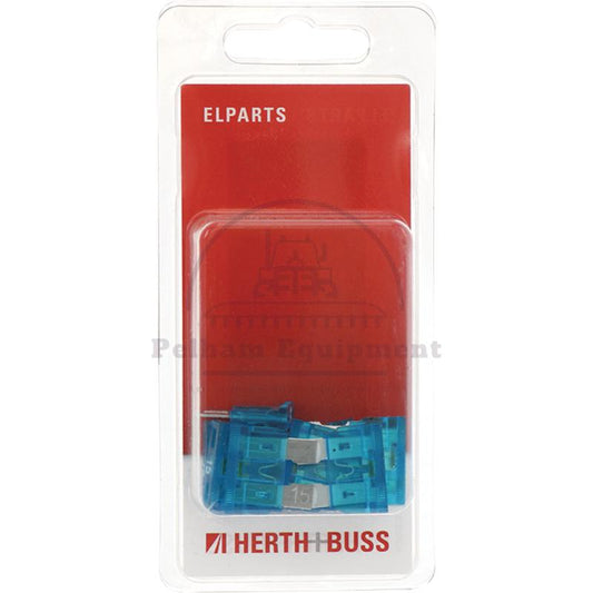 10x 15A Blue Blade Fuses 32V Max SAE J1284 - Pack of 10 GRANIT