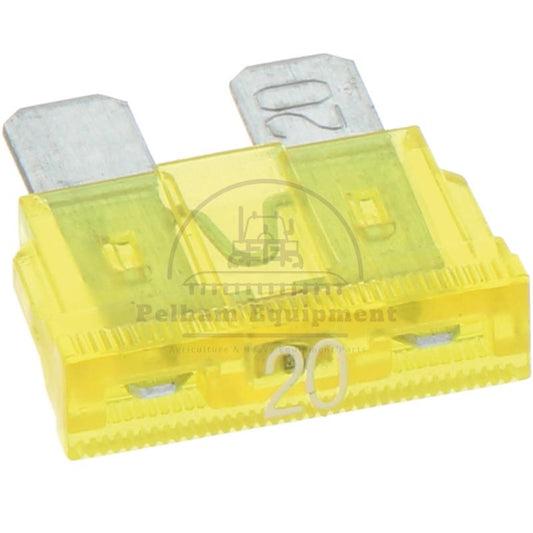 20A Yellow Blade Fuses 32V Pack of 10 - SAE J1284 Standard