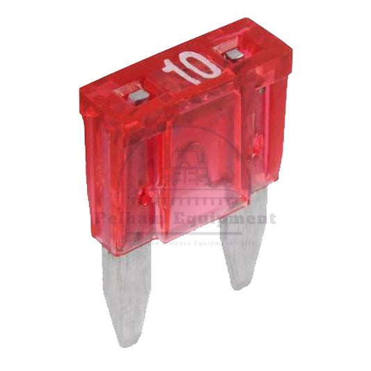 10x 10A Red Blade Fuses with Warning Light 32V Mini Pack of 10 Granit