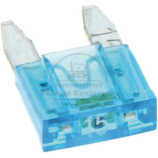 10x 15A Blue Mini Blade Fuses with Warning Light 32V Pack of 10 Granit